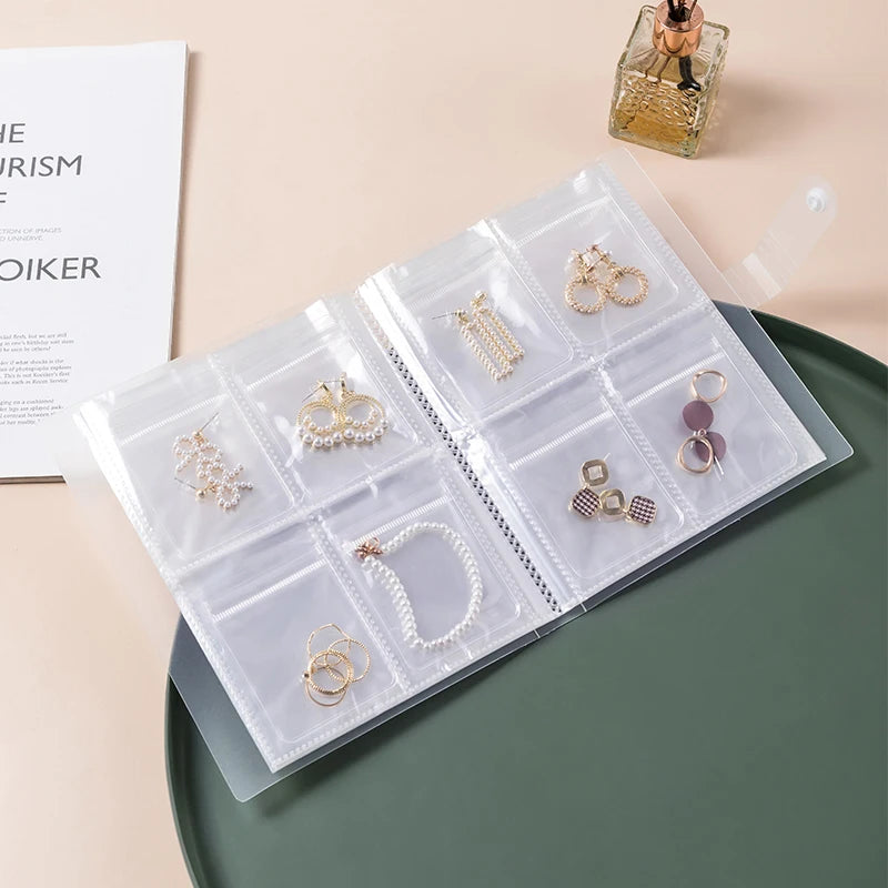 Jewelry Storage Box, Earrings, anti Oxidation Ring, Hand Jewelry, Transparent and Dustproof Storage Bag, Necklace, Jewelry Book,