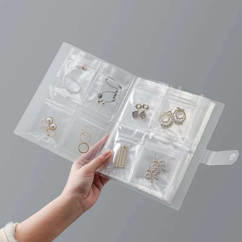 Jewelry Storage Box, Earrings, anti Oxidation Ring, Hand Jewelry, Transparent and Dustproof Storage Bag, Necklace, Jewelry Book,